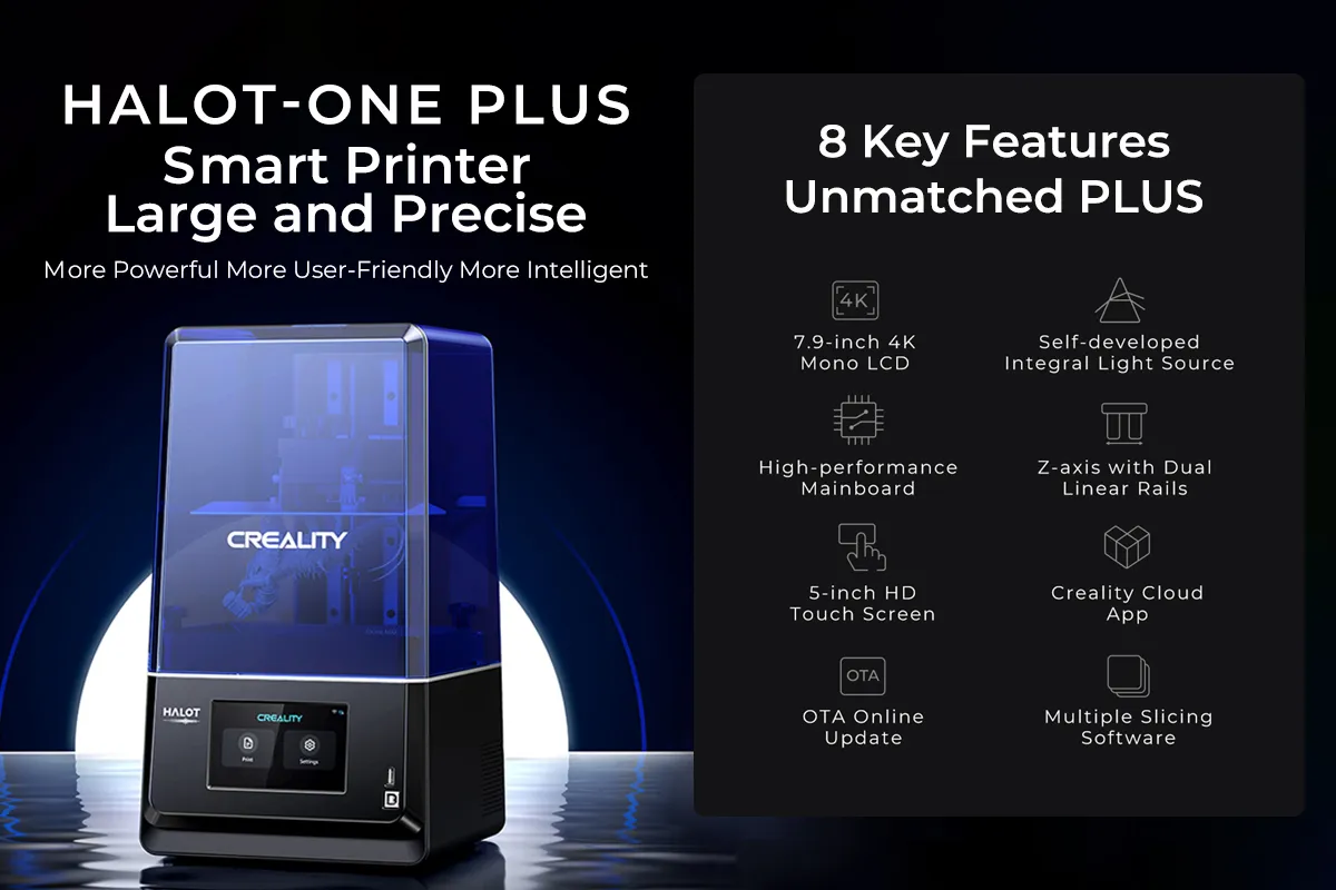 Product Introduction  Creality New HALOT-ONE PLUS & Pro Resin 3D