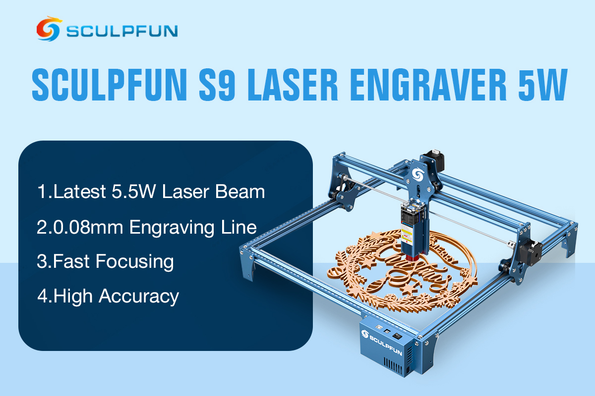 Sculpfun Laser Enclosure Smoke Exhaust Box with Powerful Suction Fan  1440x720x360mm