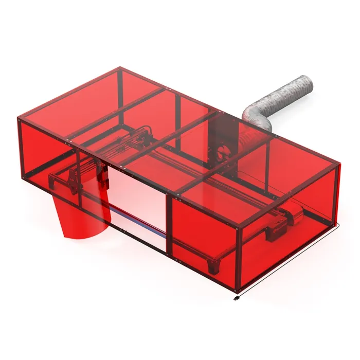 Sculpfun Laser Enclosure Smoke Exhaust Box with Powerful Suction