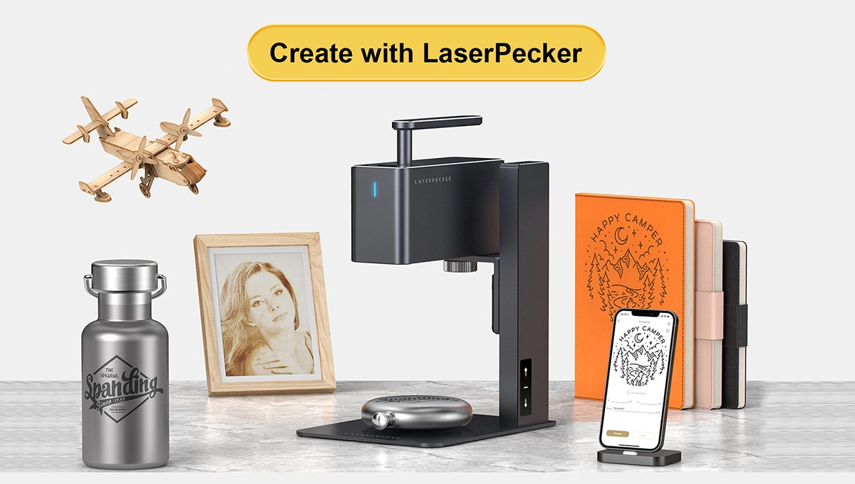  LaserPecker 2(Suit) Laser Engraver, Handheld High