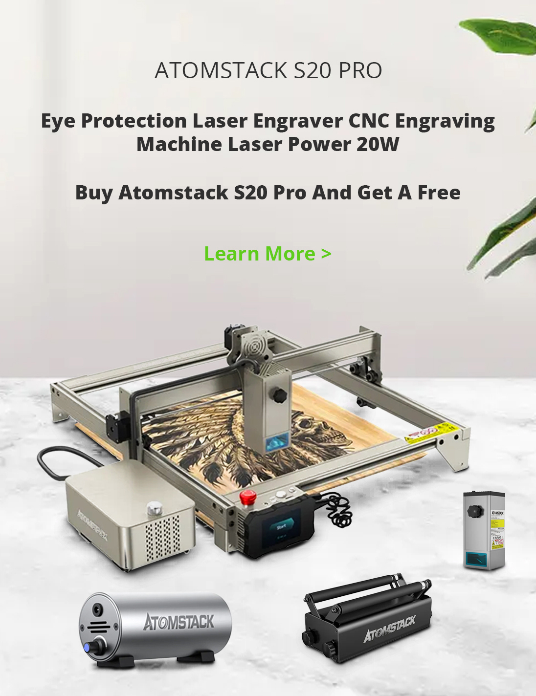 Atomstack Maker A10 V2 10W Laser Engraving Machine 